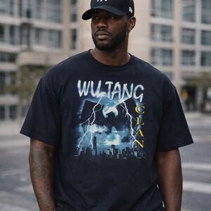 Wu-Tang Clan Blue Graphic Short Sleeve Tee Size XL